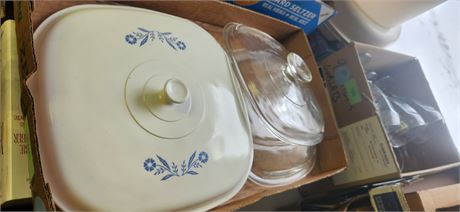 Baking Dish Lids  & Wicker Basket