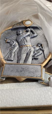Lot of Pewter Golf Trophies