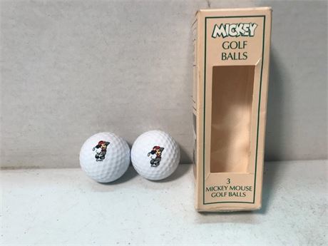2 Titleist Mickey Mouse Golf Balls