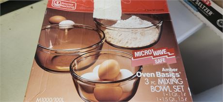 Anchor Hocking 3 Pc. Mixing Bowl Set