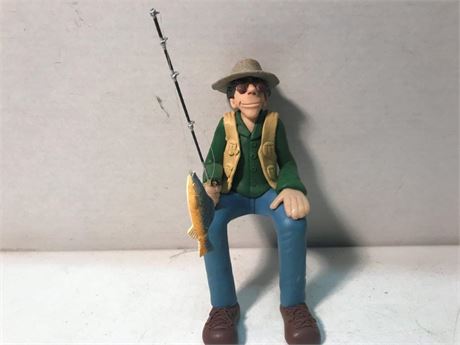 D. Manning Limited Edition Shelf Sitter Fisherman