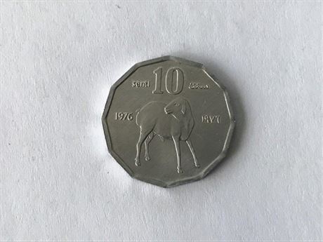 1976 Somalia 10 Senti