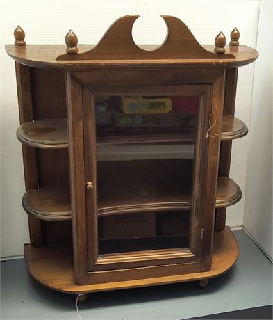 Vintage Shelf With Glass Door