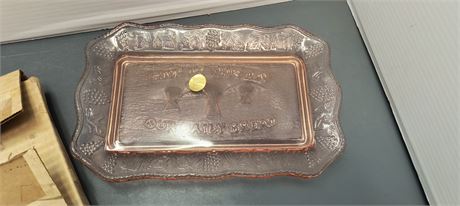 A Tiara Exclusive Serving Dish. Has Damage To Edge Of Dish