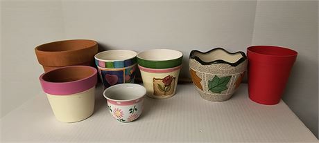 Lot Of Flower Pots