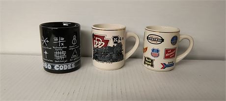 3 Collectible Coffee Cups