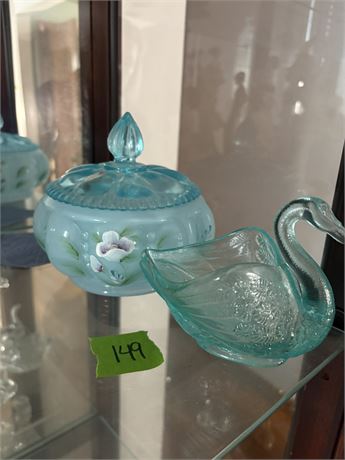 Fenton Glass Decor, Hand Painted