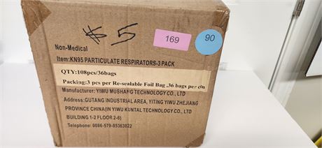 KN Particulate Respirators - 3 Pack