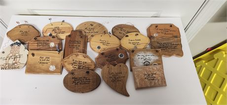 Various Wood Signs