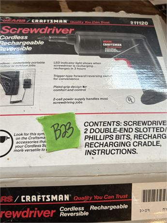 Cordless Screwdriver
