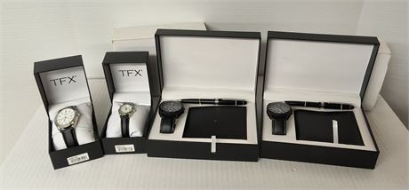 2 Watch-Pen-Wallet Sets And TFX Watches