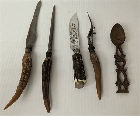 Flat Of Carving Knives. Solingen Germany