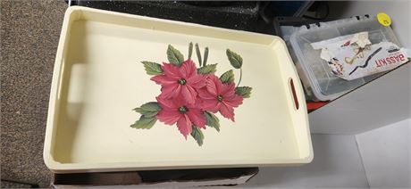 Decorative Flower Serving Tray