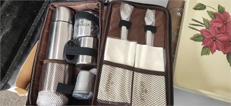 Gevalia Coffee Thermos & Mugs Set