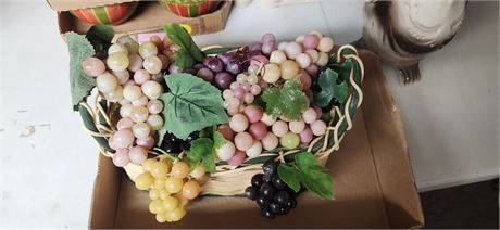 Basket Of Artificial Fruit