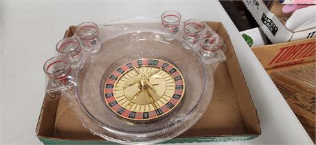 Roulette Game With Shot Glasses