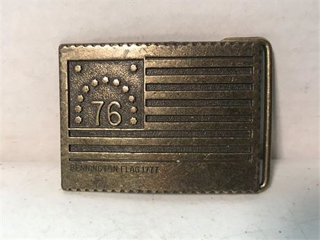 Bennington Flag 1777 Belt Buckle