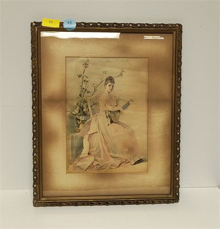 Vintage Framed Artwork. Possibly Signed