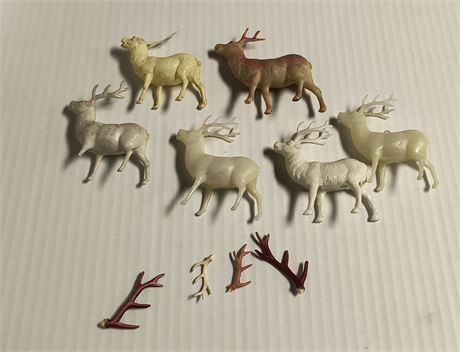 Vintage Toy Animals. Some Have Damage