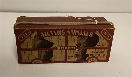 Vintage Aramis Animals Soaps In Original Box