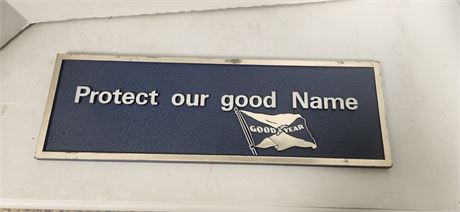 Vintage Goodyear Small Sign