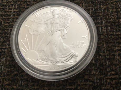 2017 American Silver Eagle Uncirculated 99.9% Silver