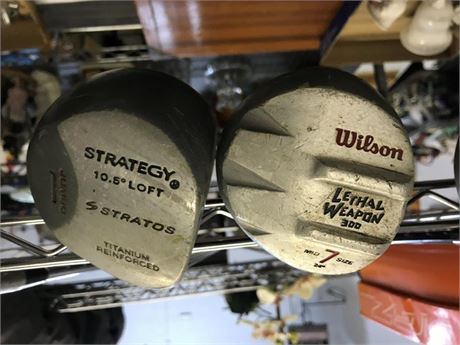 Stratos Strategy Jumbo 1 Titanium Reinforced Driver &Wilson Lethal Weapon 300