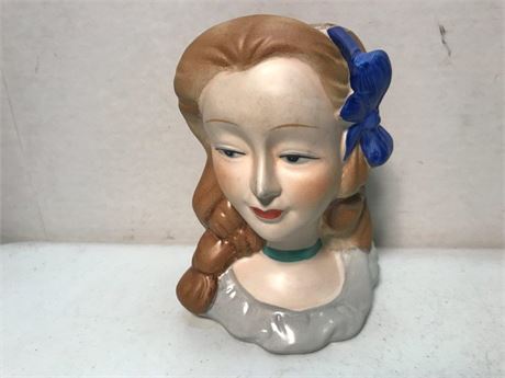 Napco Ceramic Lady Bust Planter