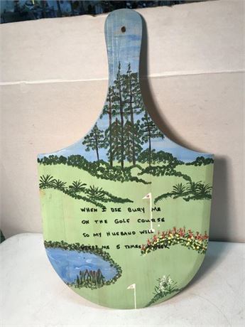 Painted Pizza Paddle
