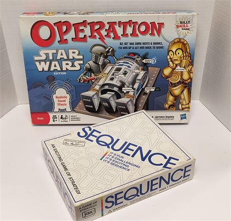 Star War Operation Board Game & Sequence Board Game