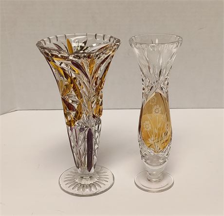 Crystal Cut Glass Vases