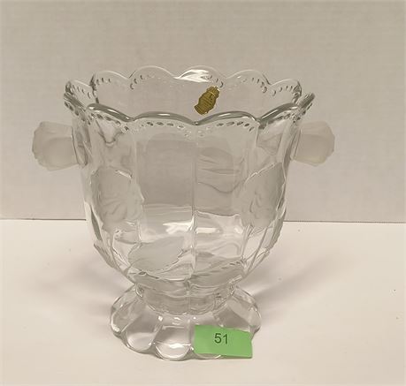 Imperlux Handcut Crystal Heavy Glass Vase