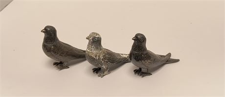 E & J.B. Antique Pheasant Salt/Pepper Shakers
