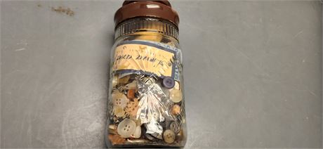 Jar Of Misc. Buttons