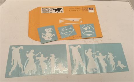 Zombie Family Car Stickers