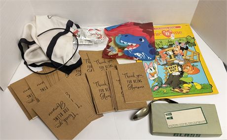 Misc. thank you cards and coloring book