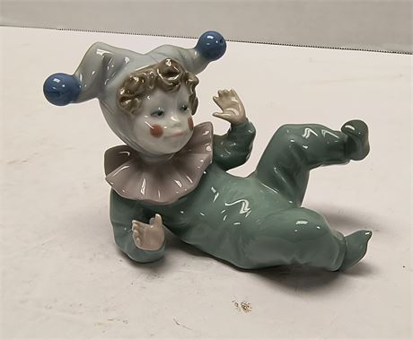 NAO Lladro Porcelain Clown Statue