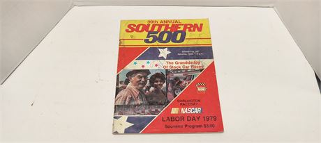 30th Annual Southern 500 Nascar Labor Day 1979 Souvenir Program