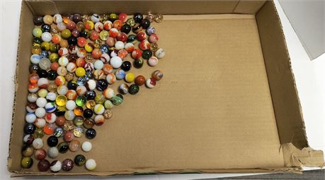 155 Collectible Marbles. Some Glow
