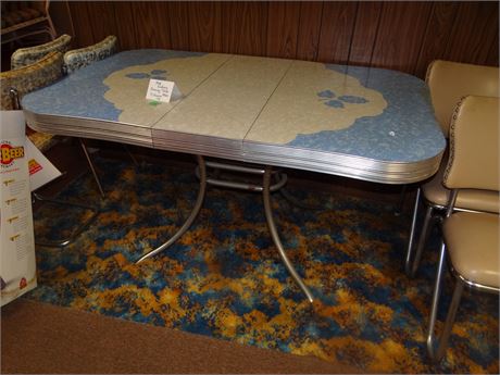 Mid Century Table and Chairs- Rare Color