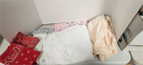 Vintage Linens & Clothing