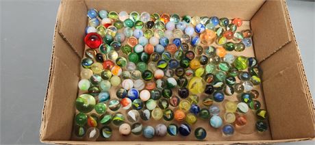Various Collectible Marbles. Some Glow