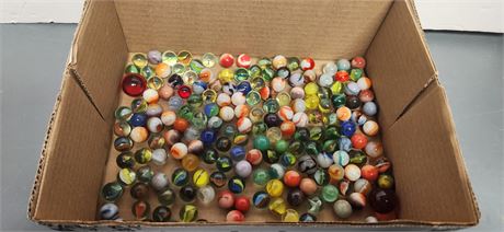Various Collectible Marbles. Some Glow