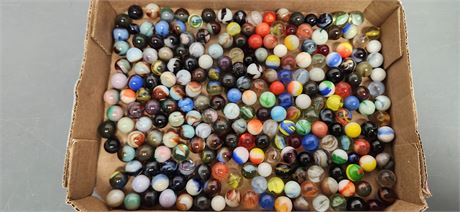 Various Collectible Marbles. Some Glow