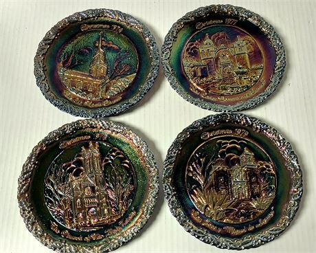 Fenton Carnival Glass Collectible Plates