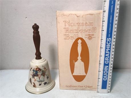 1975 Gorham Fine China Norman Rockwell Bell