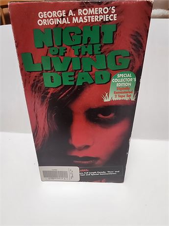 VHS Night of the Living Dead Collectors Edition