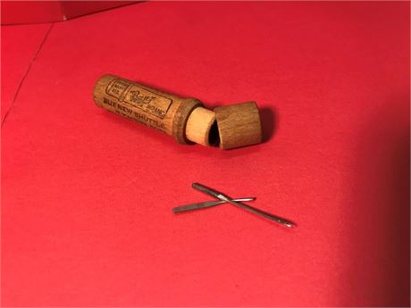 Boye Sewing Machine Needles Wooden Tube