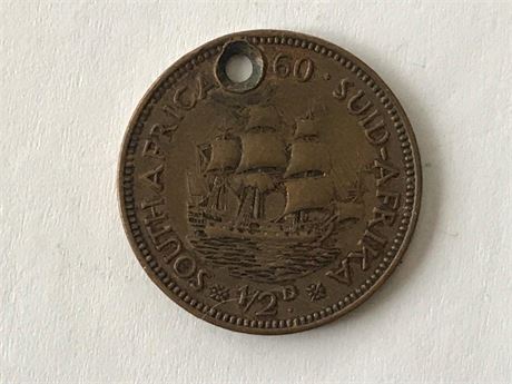 1960 South Africa 1/2 Penny
