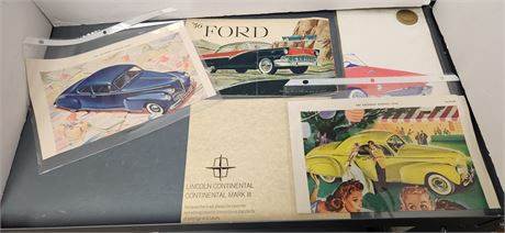 Vintage Car Advertisement & Misc. Items